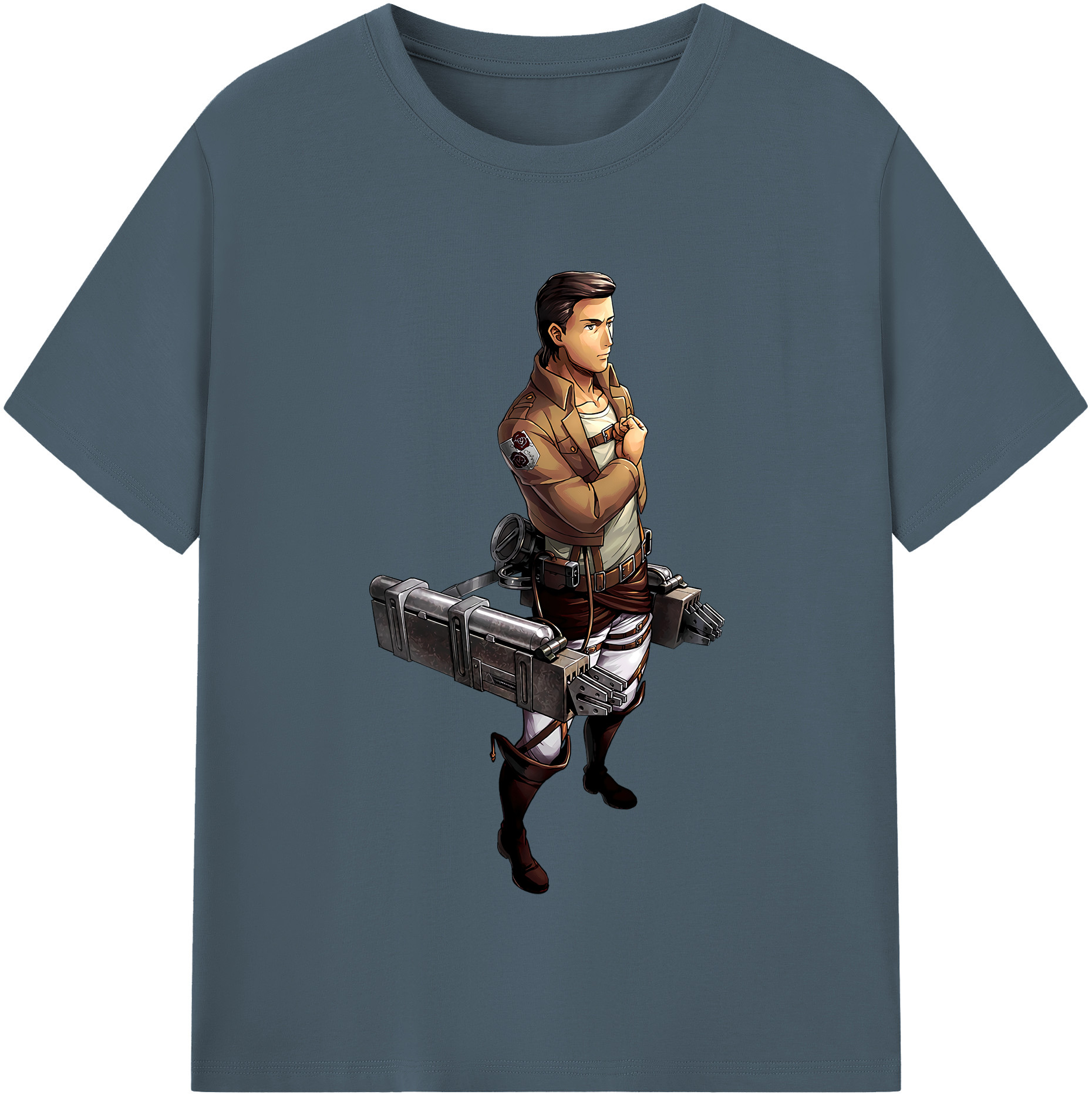 （画像用） 進撃の巨人 Attack on Titan 綿100％半袖Tシャツ（フロントプリント）